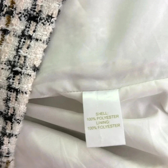 House of Harlow 1960 houndstooth tweed mini skirt  Med twinkle glow of shimmer - Picture 6 of 6